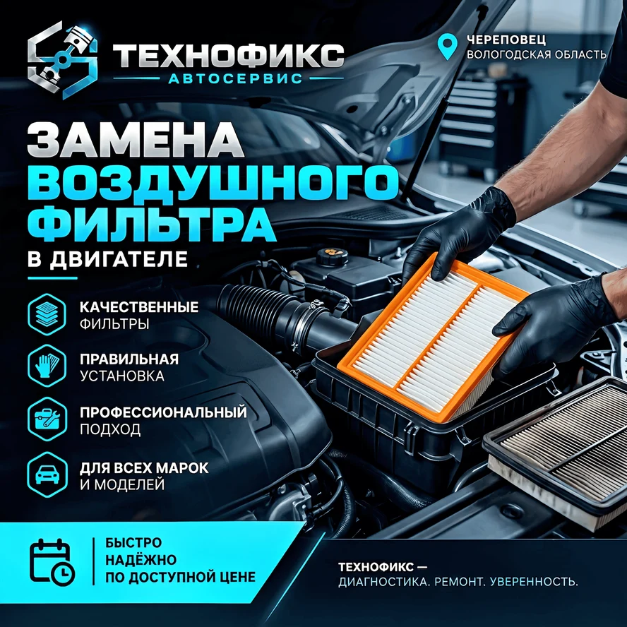 Замена воздушного фильтра